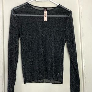 Victoria’s Secret Sheer Metallic Top, XS / S